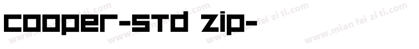 cooper-std zip字体转换